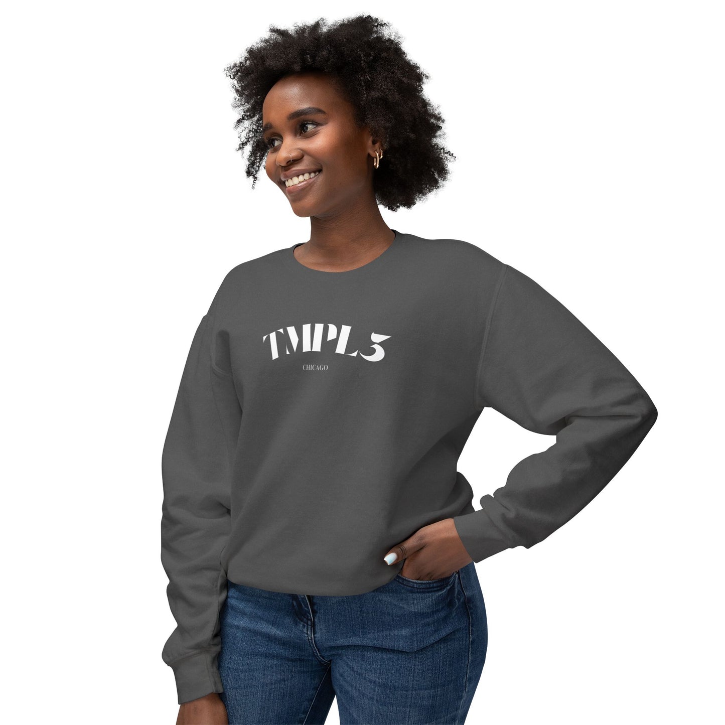 TMPL3 Unisex Lightweight Crewneck Sweatshirt
