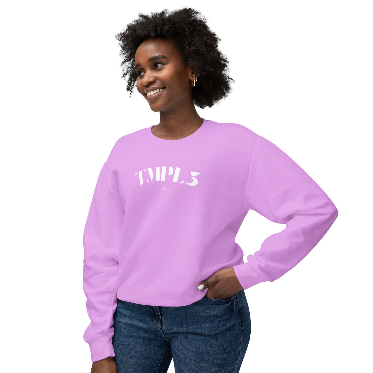 TMPL3 Unisex Lightweight Crewneck Sweatshirt