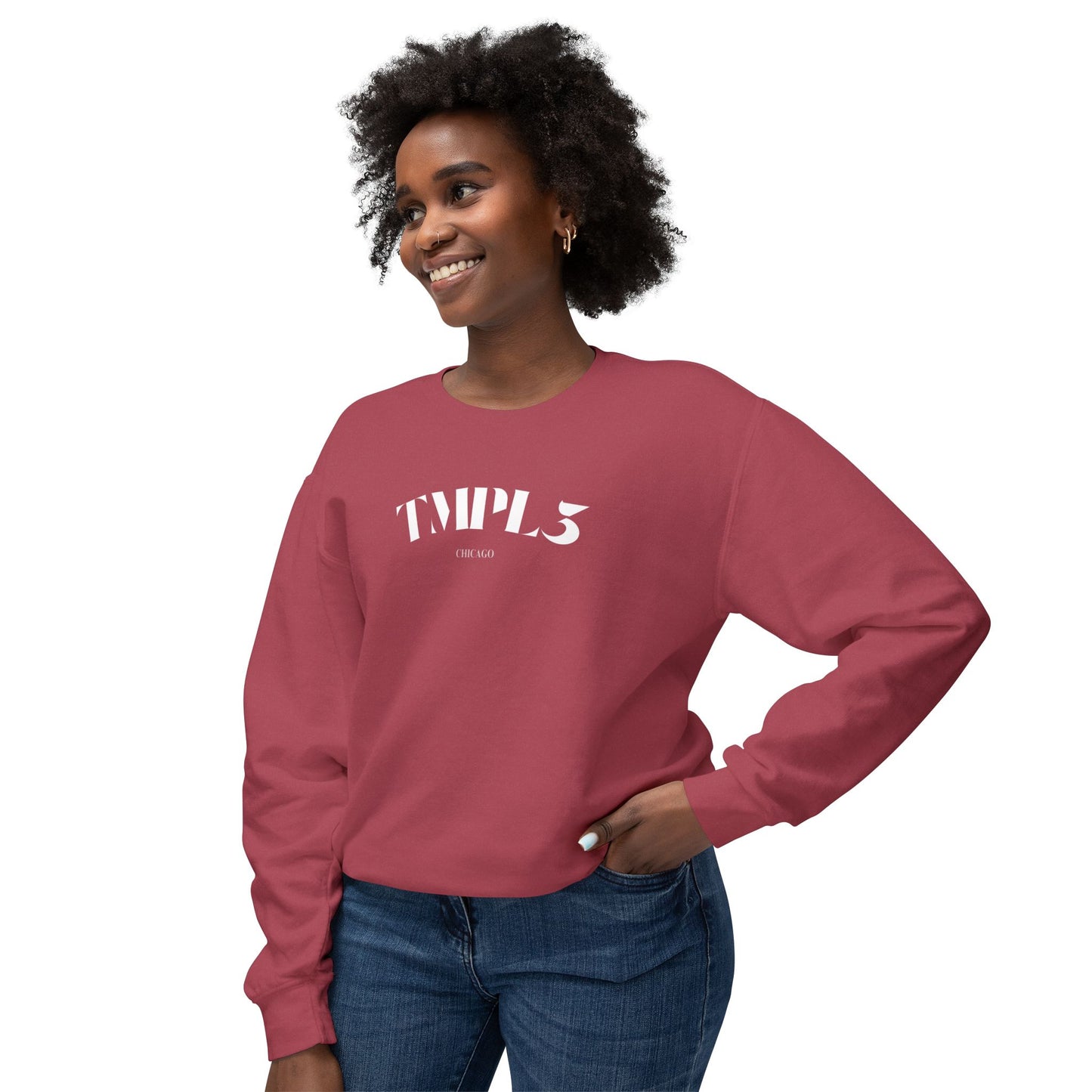 TMPL3 Unisex Lightweight Crewneck Sweatshirt