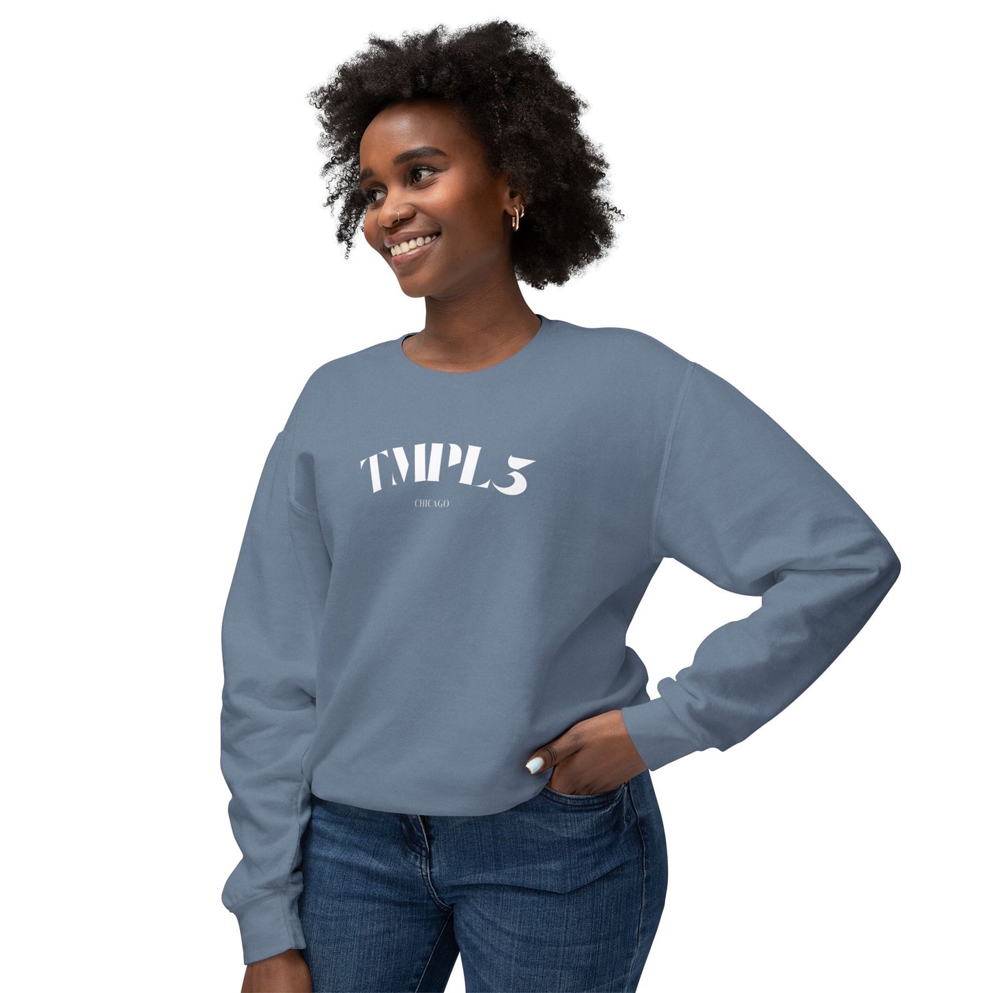 TMPL3 Unisex Lightweight Crewneck Sweatshirt